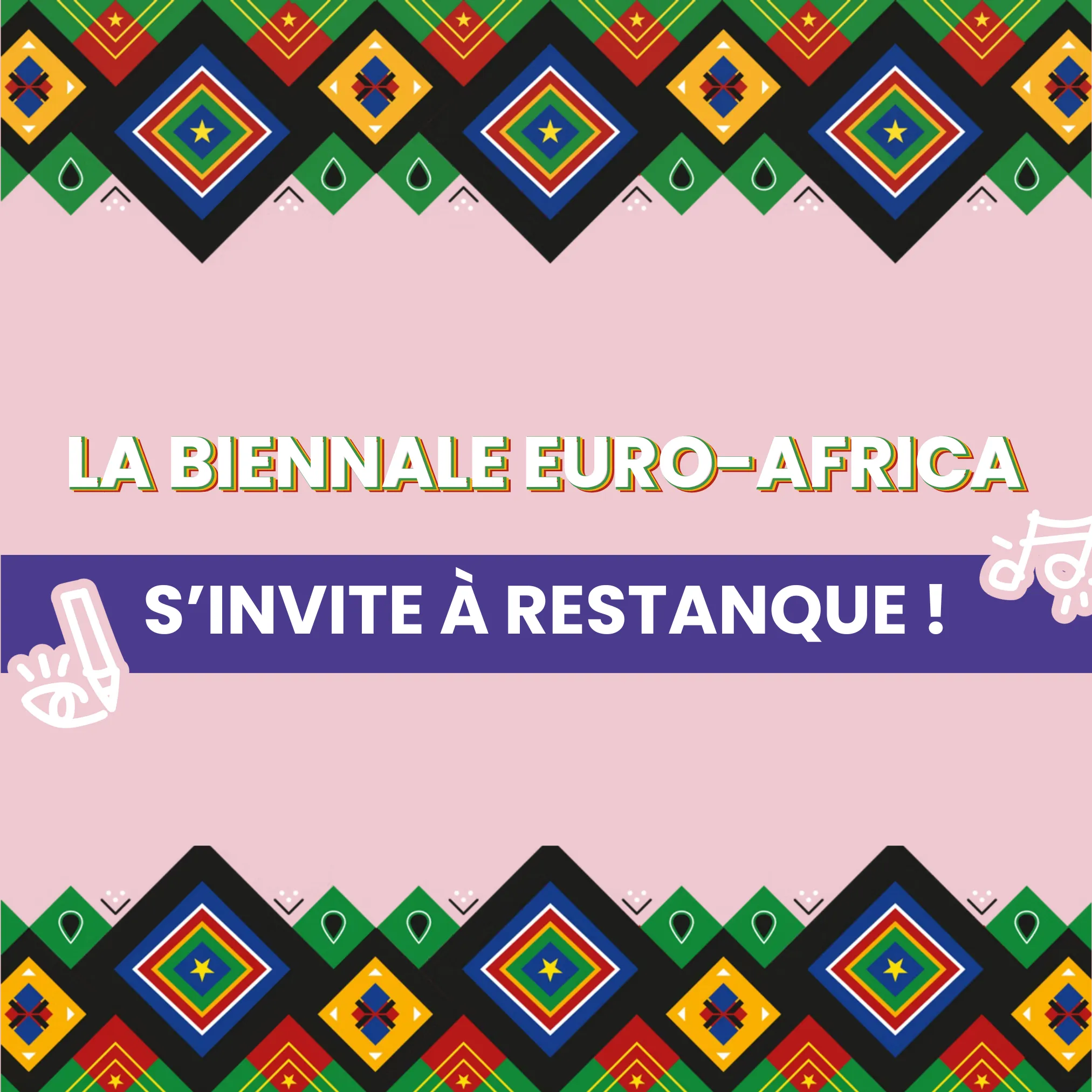 Visuel coloré présentant l'événement.