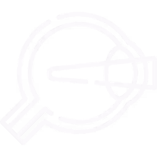 White icon representing myopia (short-sightedness), featuring an eye with blurred distance vision.