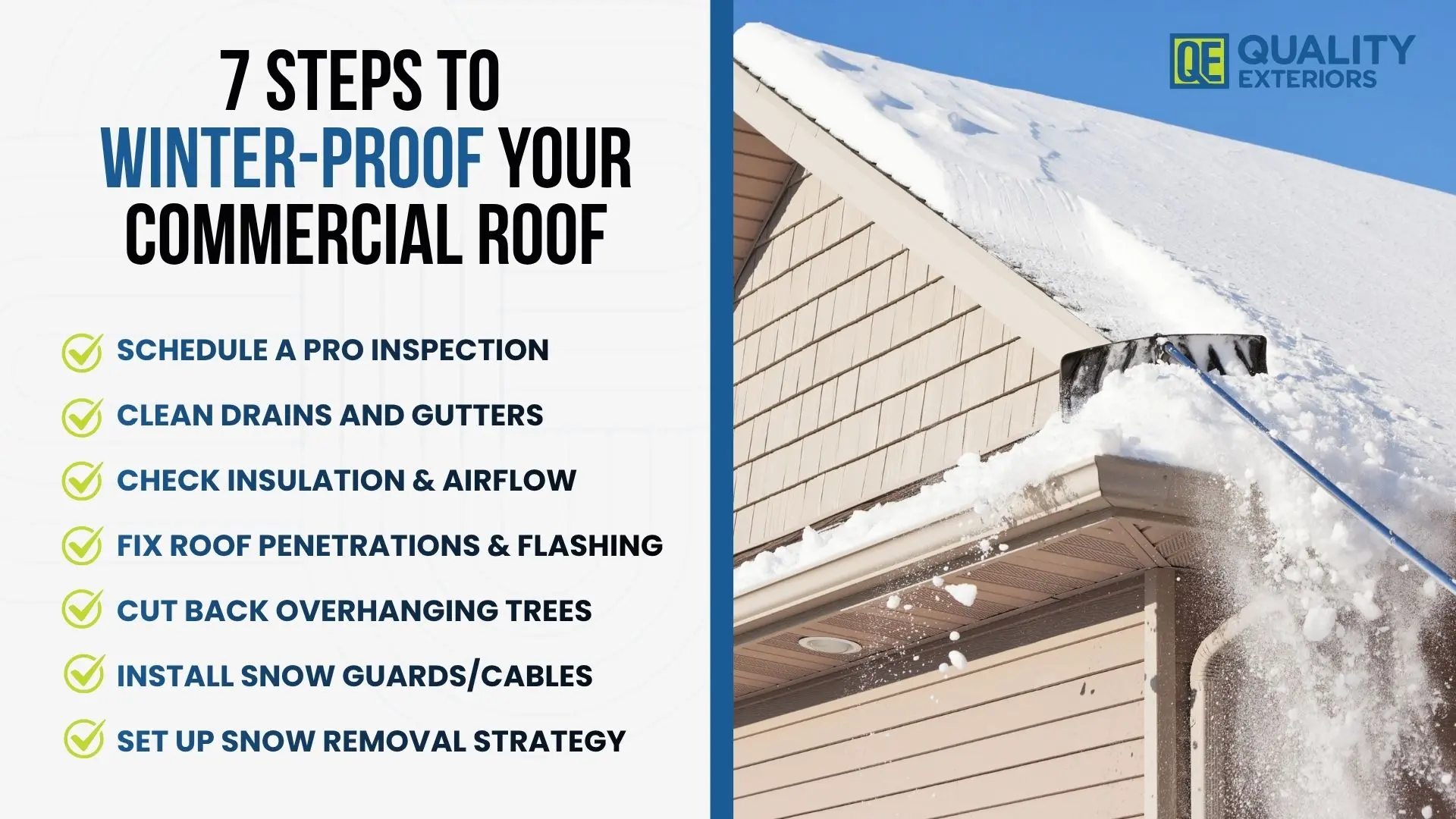 7 essential steps for commercial roofing winter preparation