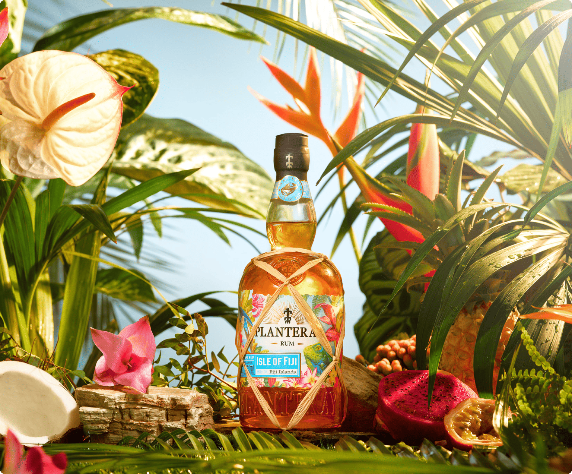 Planteray Rum Bottle during photoshoot
