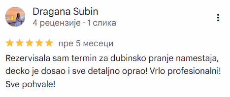 Recenzija zadovoljnog klijenta Dragana