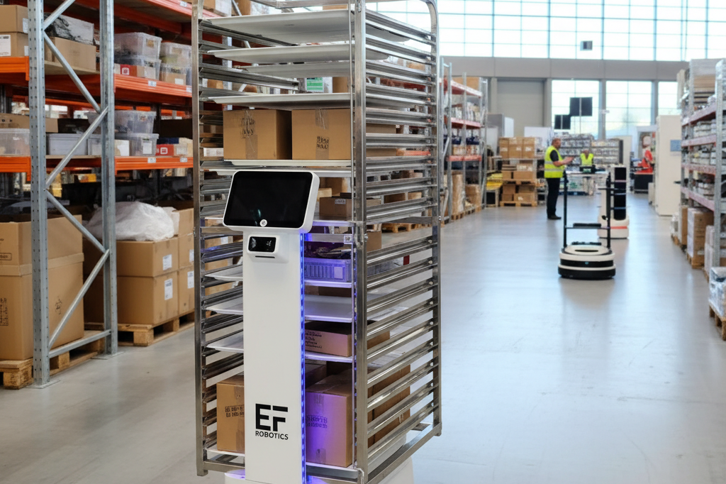 Use the exact robot from the reference image. Do not alter its appearance, desi…