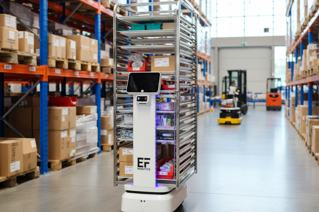 Use the exact robot from the reference image. Do not alter its appearance, desi…