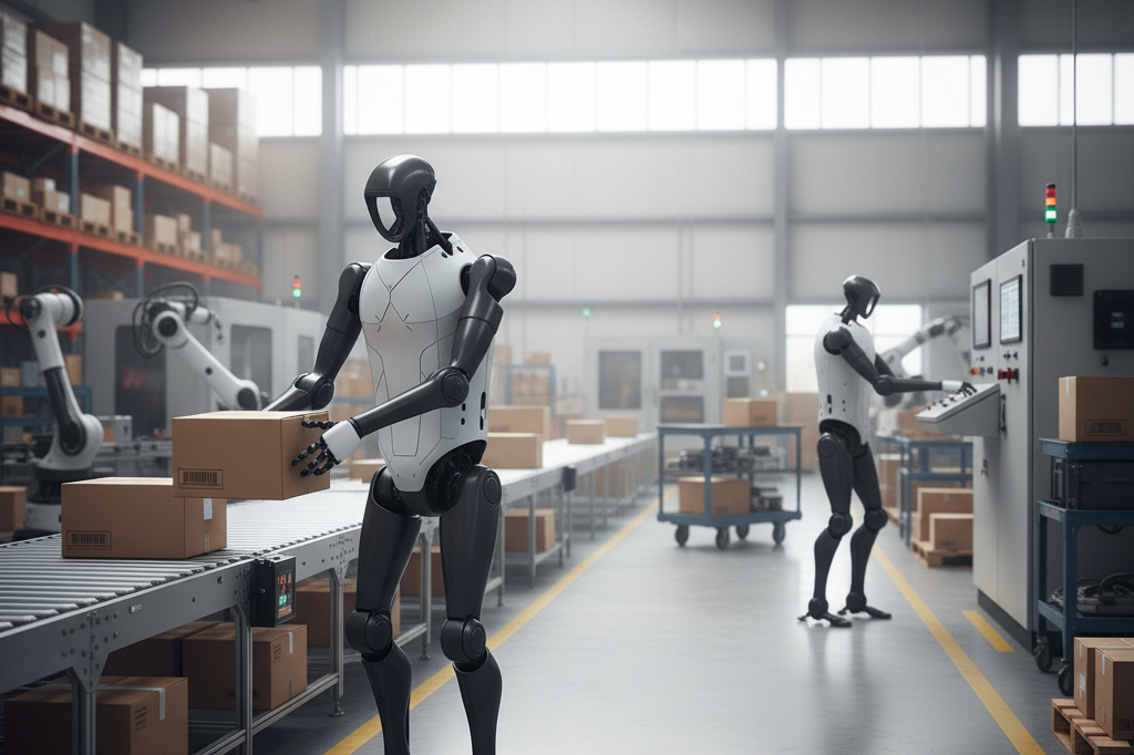 Use the exact robot from the reference image. Do not alter its appearance, desi…