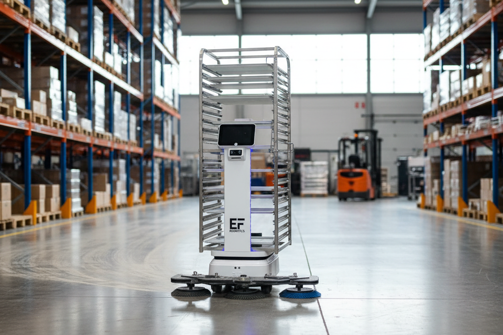 Use the exact robot from the reference image. Do not alter its appearance, desi…