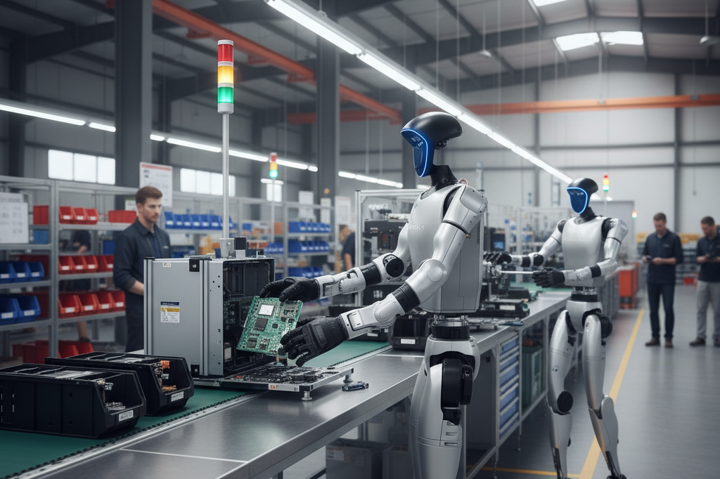 Use the exact robot from the reference image. Do not alter its appearance, desi…