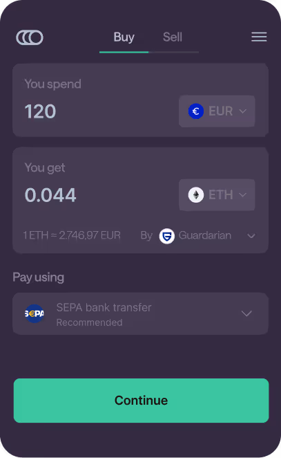 Onramper Widget