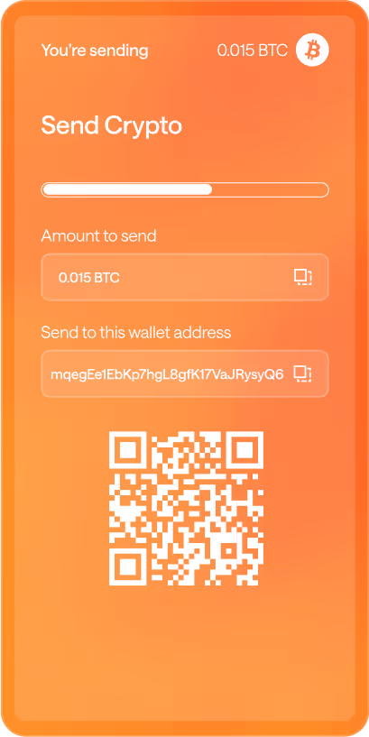 Send crypto