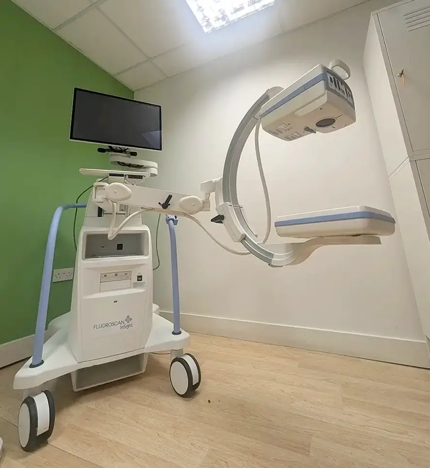 Clinicians room in the hand to Elbow Clinic in bath