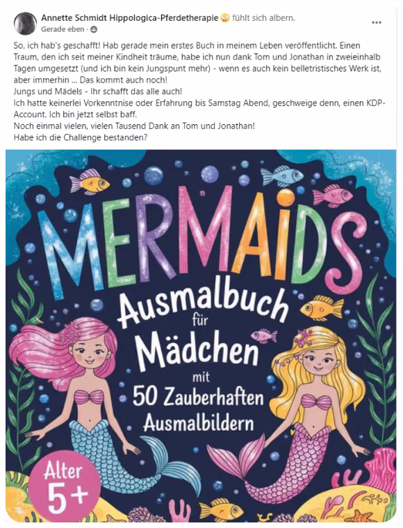 Mermaids Meerjungfrauen-Ausmalbuch für Mädchen ab 5 Jahren mit 50 zauberhaften Motiven von Annette Schmidt