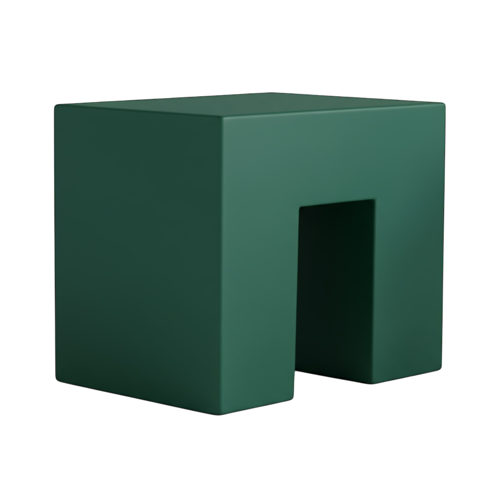 My Little Mansion Momo kids cube stool/side table for Dubai homes, non-toxic painted finish, multi-use design. Shop now