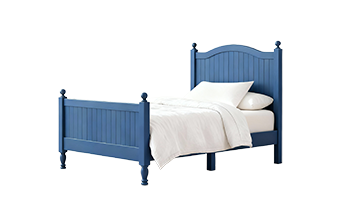My Little Mansion Royal Bed in solid wood for Dubai kids’ rooms, 97.5×104.9×202.2 cm, classic navy with color options. Shop now.