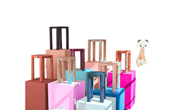 My Little Mansion Hazel Stool in solid wood with non-toxic finish for Dubai homes. Shop now.