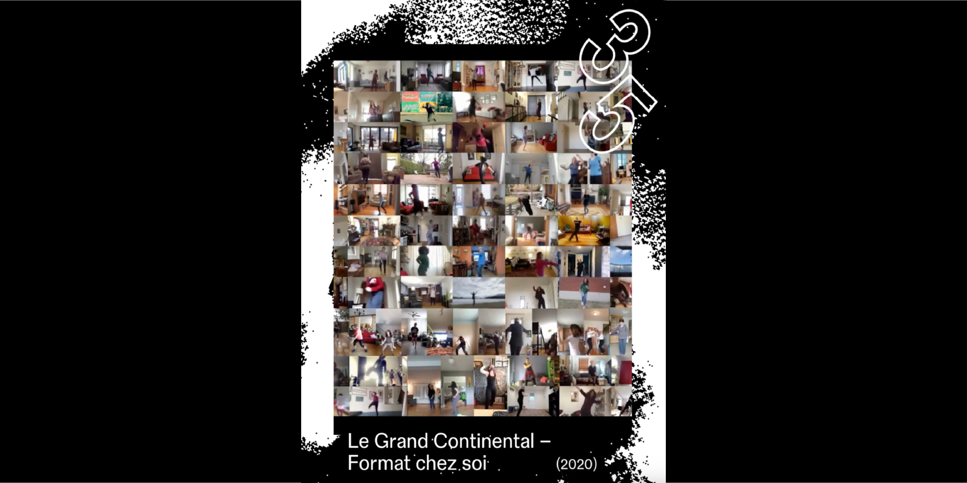 Photomontage du Grand Continental - Format chez soi qui rassemble les images de chacun des danseurs amateurs
