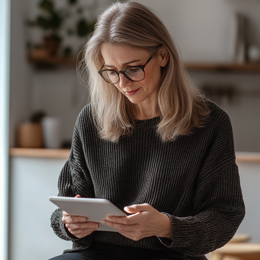 imagen mujer con tablet