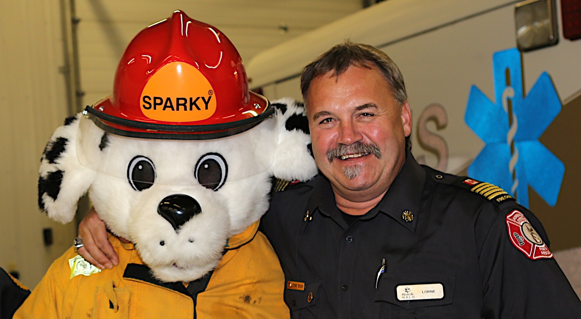 Foremost Alberta - Sparky the Fire Mascot