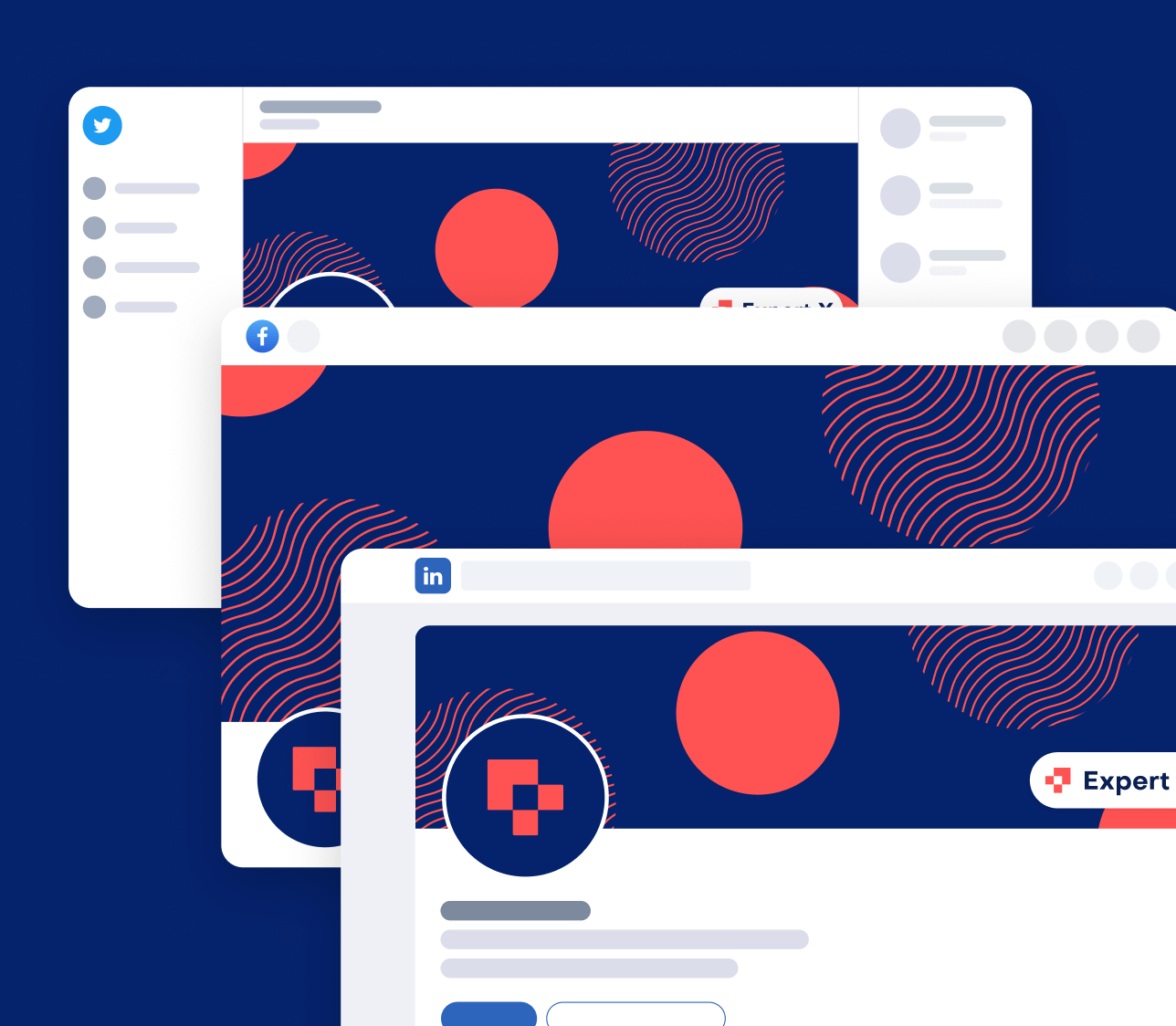 Expert X - Social Media Assets - Business Coach Webflow Template