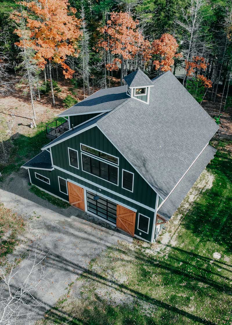 Custom designed outbuilding designed and built by JW Design | Build, offering home design, building and renovation services in Portland Maine