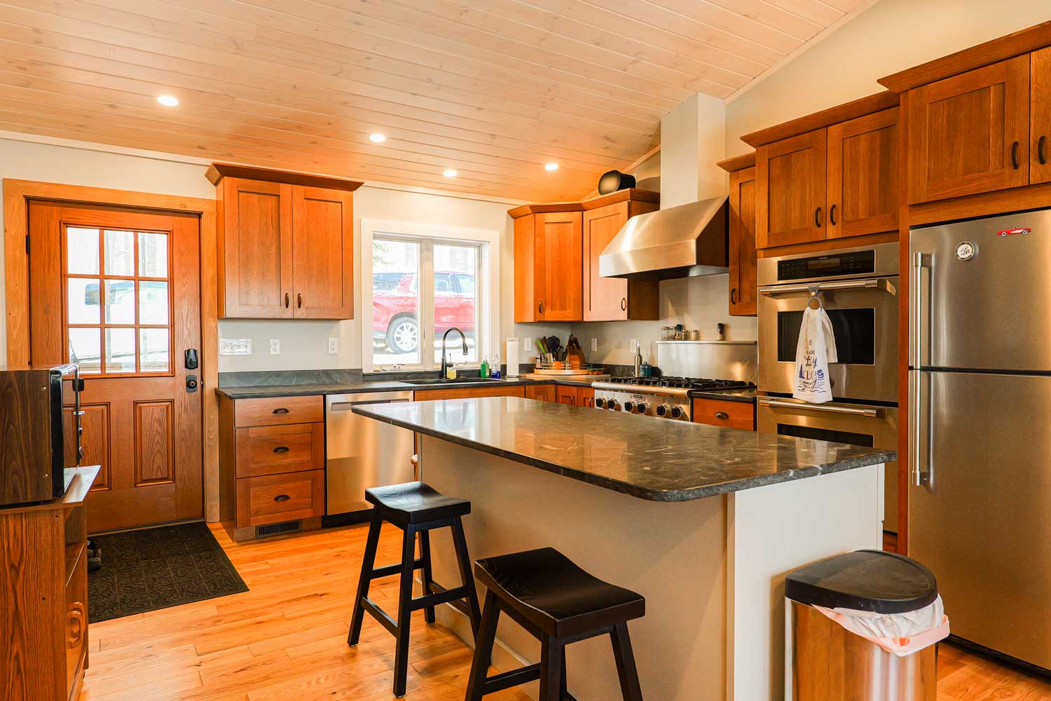 Custom designed kitchen by JW Design | Build, a full service residential construction company in the Portland Maine area