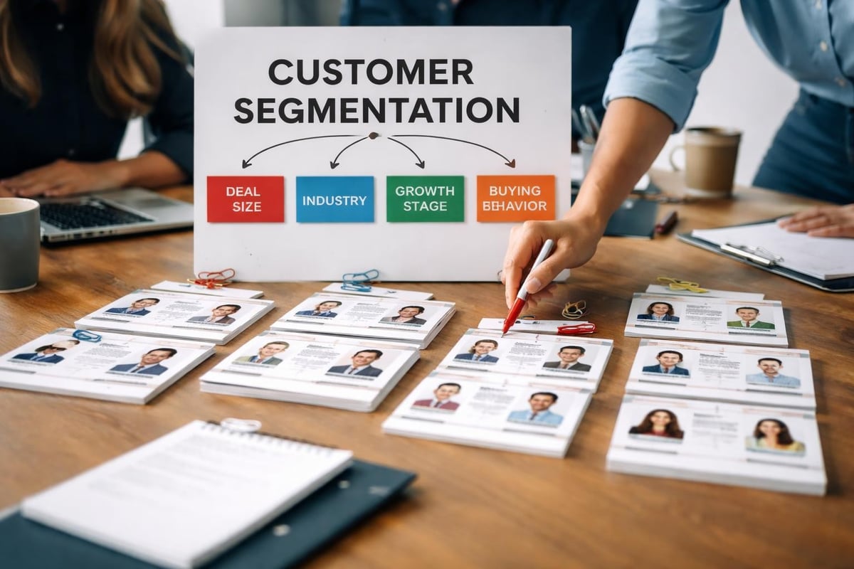 Inside sales customer segmentation framework