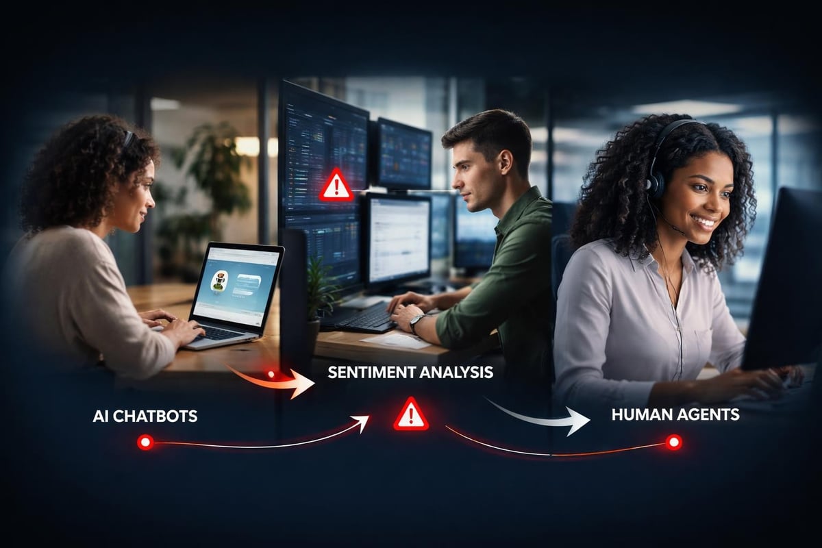 AI-human hybrid support model