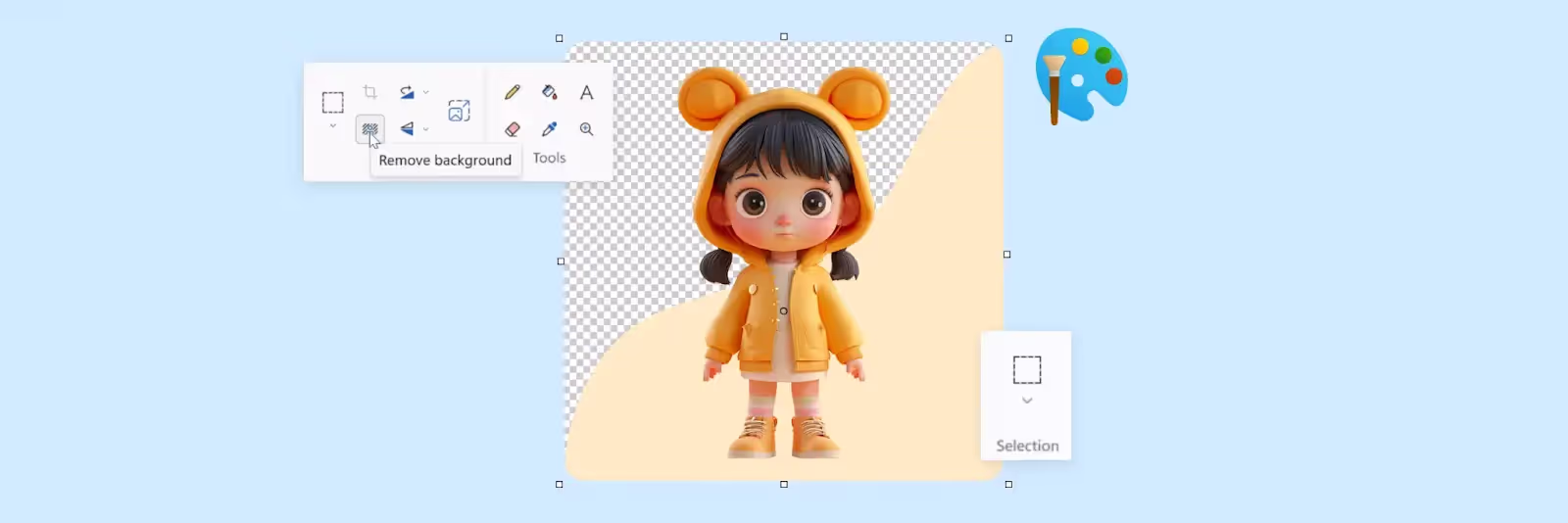 Make Background Transparent in paint 3d