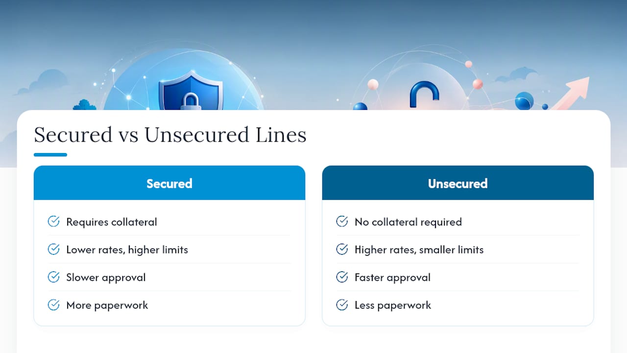 Secured and unsecured credit comparison