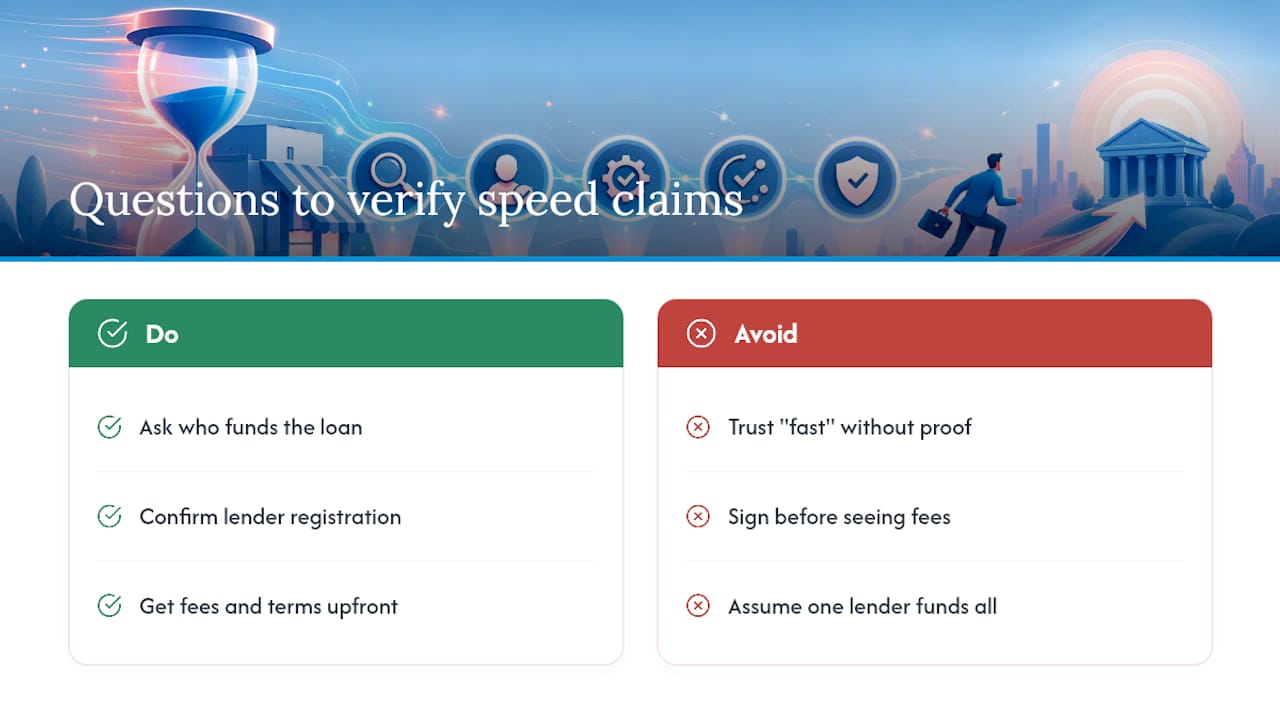 What Should You Ask a Lender About Their Speed Claims? — overview diagram