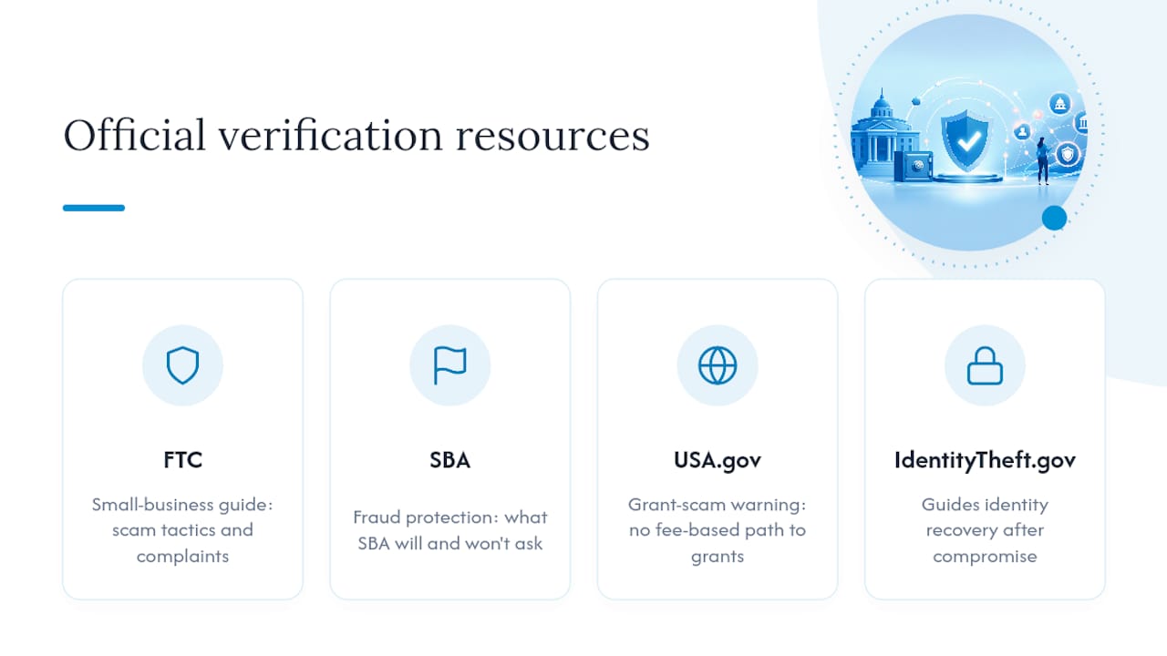 Four official resources for fraud verification