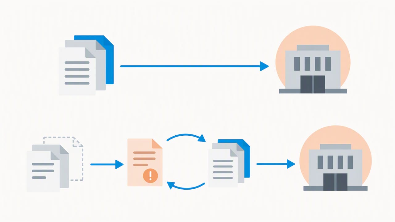 Complete application and information request paths