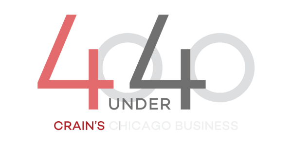 Crain's Chicago Business 40 Under 40 award logo recognizing Alex Samoylovich