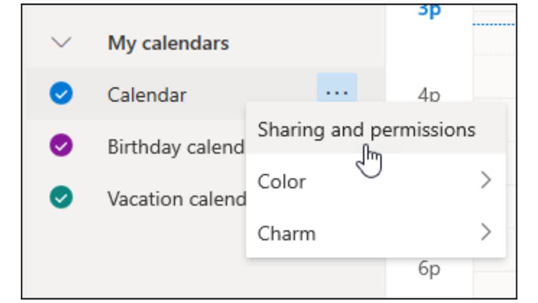 To Share Outlook Calendar