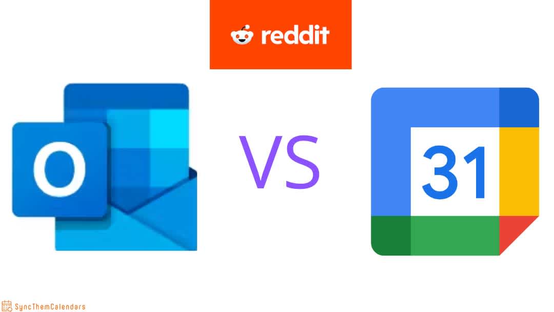 outlook calendar vs google calendar according to reddit users