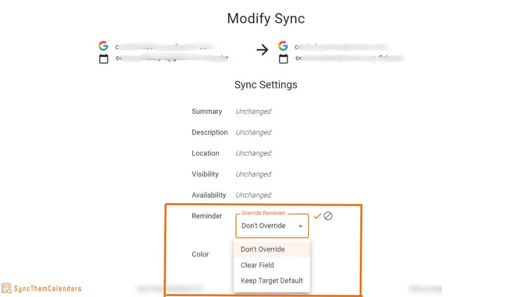 manage reminders for multiple google calendars