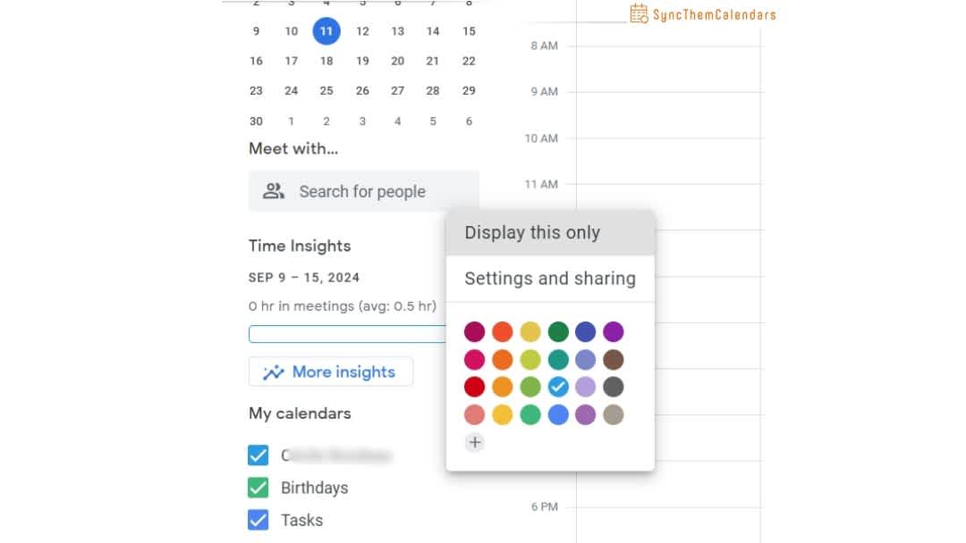 choose your google calendar color