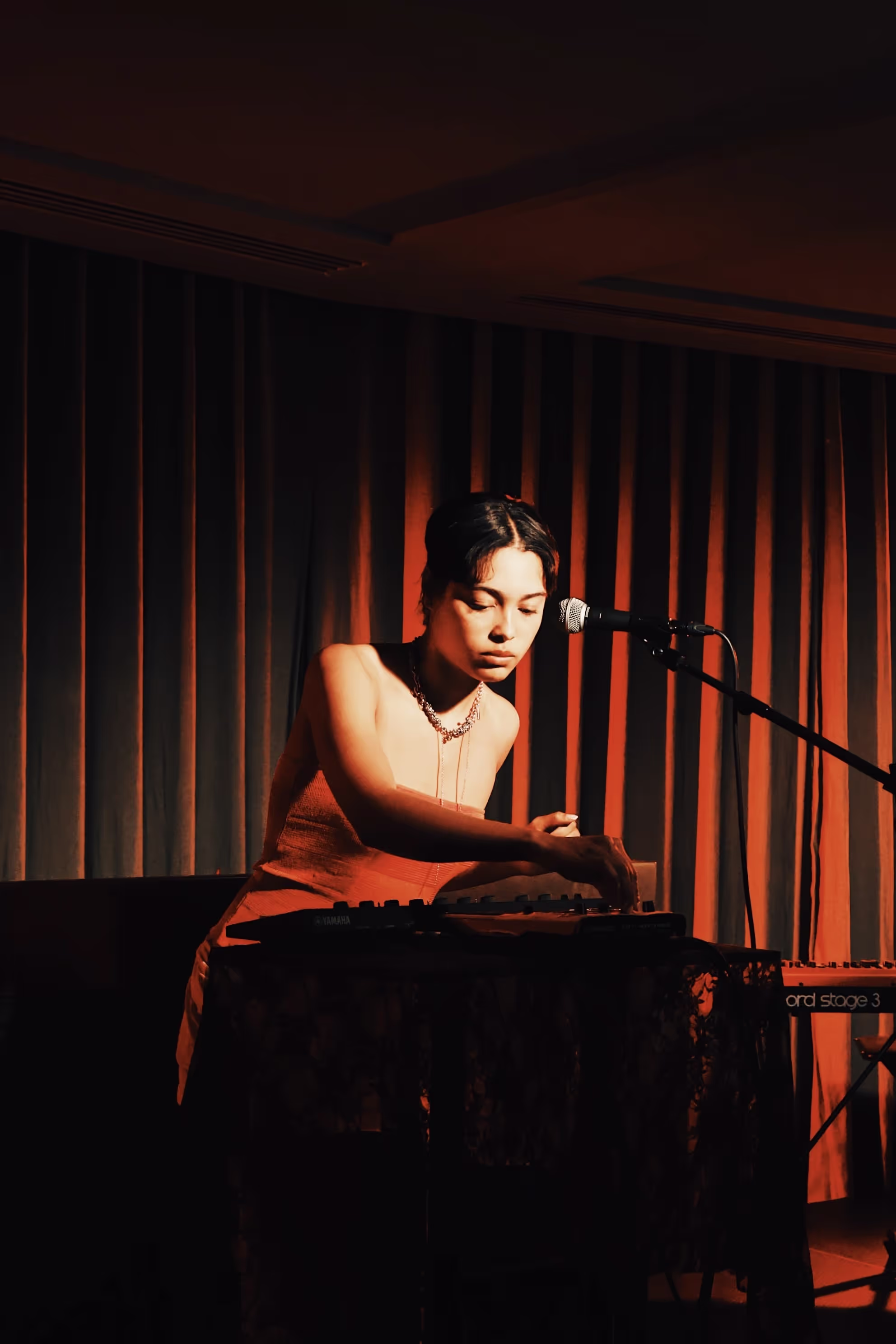 New music artist while performing at the Soirée & GRADUATION Records collaboration event at Beach House, Brighton, UK