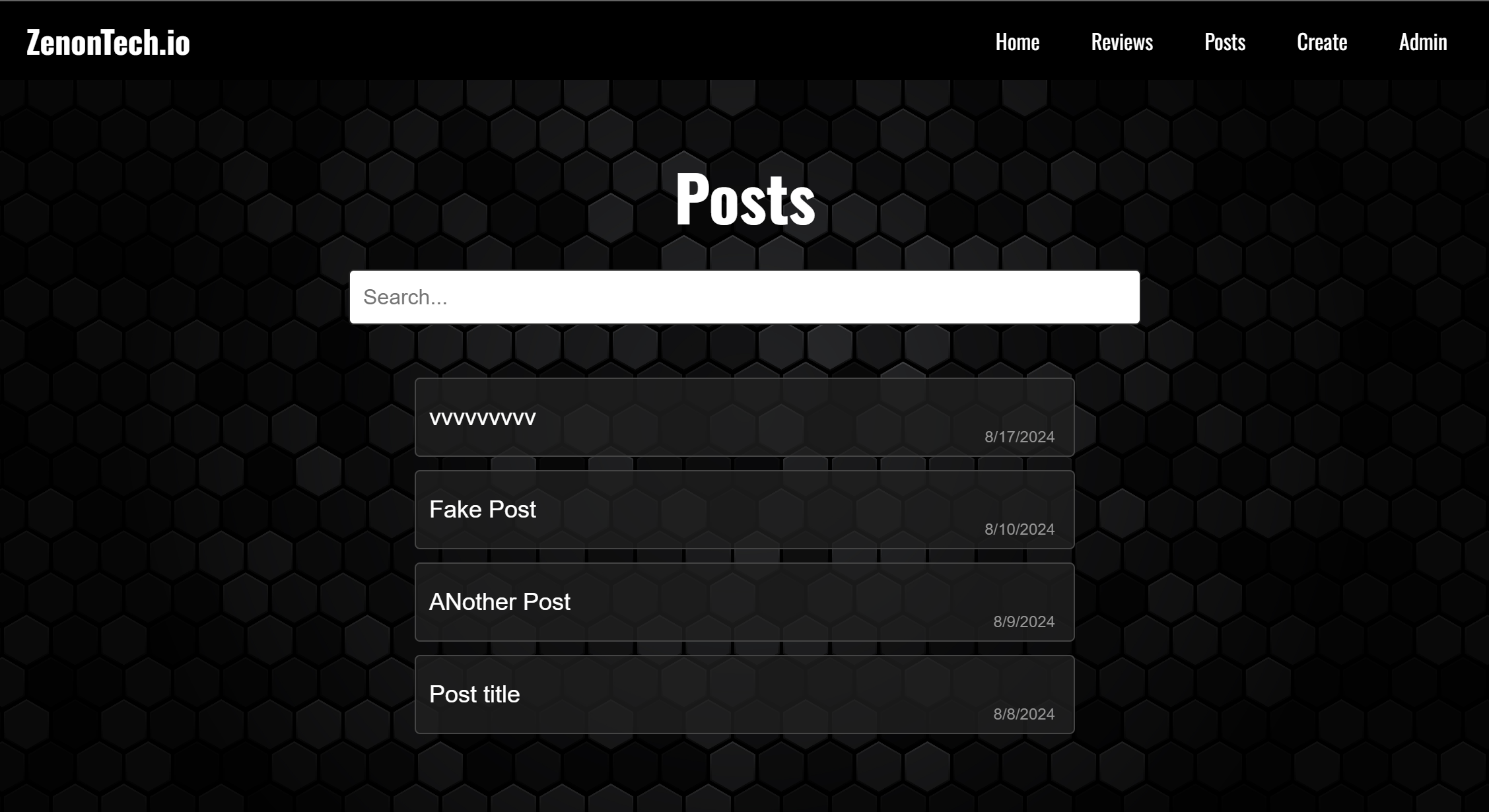 sample post page