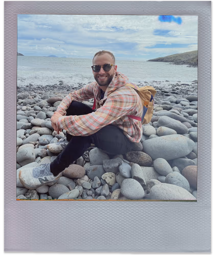 polaroid style photo of a team member for Inevitable