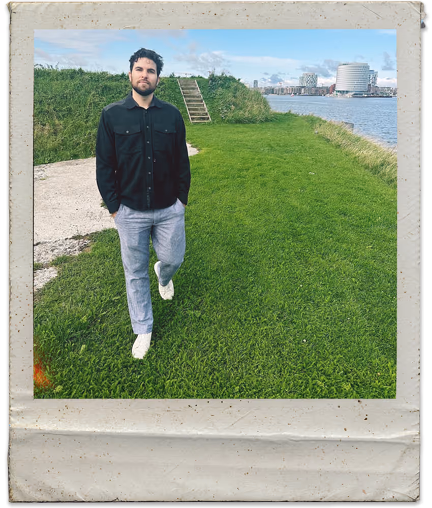 polaroid style photo of a team member for Inevitable