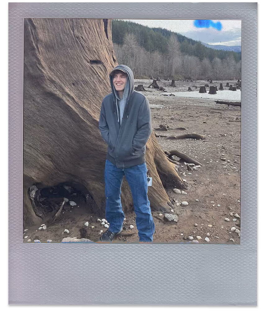 polaroid style photo of a team member for Inevitable