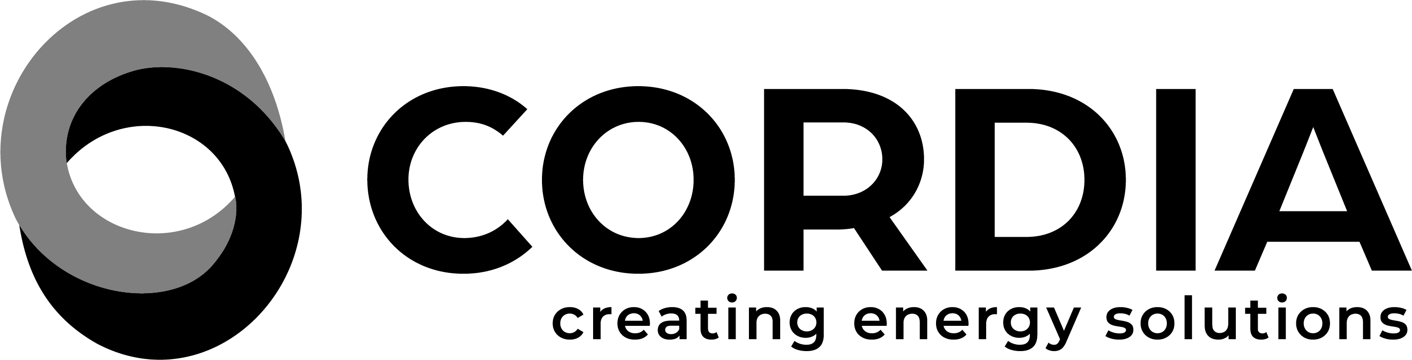 Cordia logo with two overlapping elliptical shapes and the tagline 'creating energy solutions'.