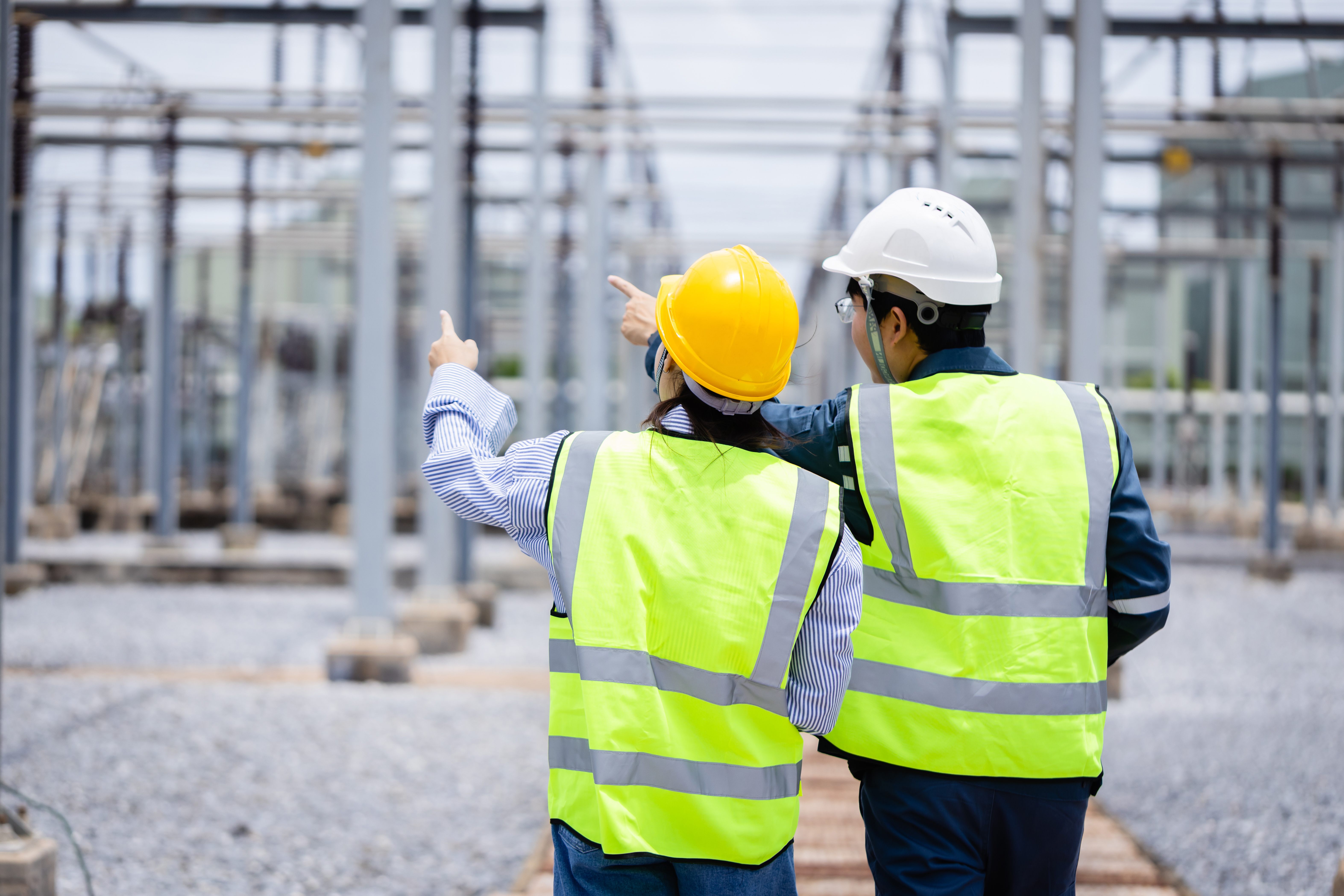 Construction workers at a jobsite