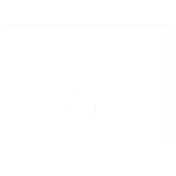 Geometric line drawing of a box with a music note inside