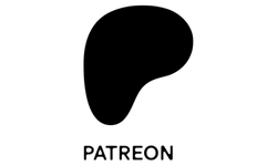Patreon logo featuring a stylized black P symbol