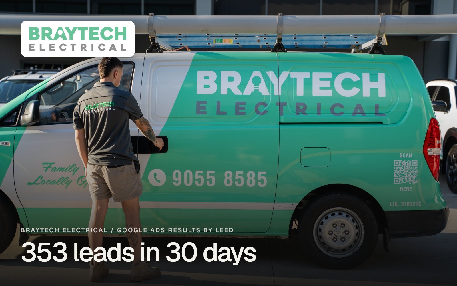 Braytech Electrical Google Ads results by Leed Agency