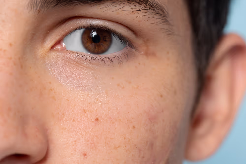 Close up of mans eye