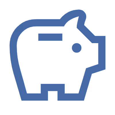 Icone cochon économies