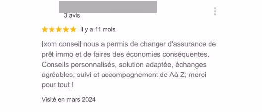 Avis client 1