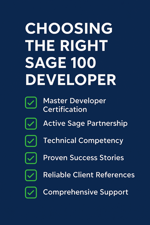 Choosing the Right Sage 100 Developer