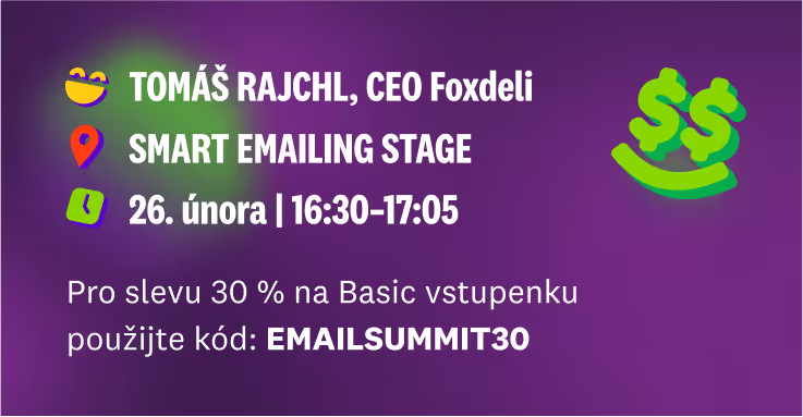 Sleva 30% na vstupenku na Czech Online Expo s kódem EMAILSUMMIT30